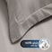 Cotton Hotel Duvet Cover Sets, Fits 120 cm x 200 cm Size Bed, 4 Pcs Single Size, 100% Cotton, 240 Thread Count, Hotel Stripe Pattern, Grey