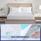 شرشف بمطاط مقاوم للماء يناسب سرير 200*160 مقاس مفرد ونص
