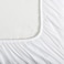 Cotton Fitted Sheet Set, 100% Cotton, 200 TC, 3 Pieces Queen Size with 35 cm Deep Pocket, White