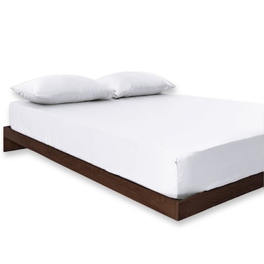 Cotton Fitted Sheet Set, 100% Cotton, 200 TC, 3 Pieces Queen Size with 35 cm Deep Pocket, White