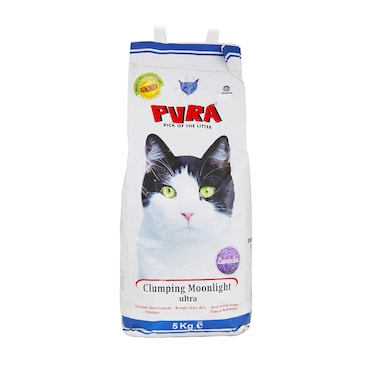 Pura Moonlight Ultra Clumping Lavender Scented Cat Litter - 5 kg