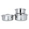 Silver Indian container set, 3 pieces (8500, 5000, 3500) ml