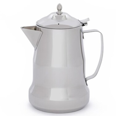Maxima Steel Coffee Pot, Plain, 2 Liters - Silver
