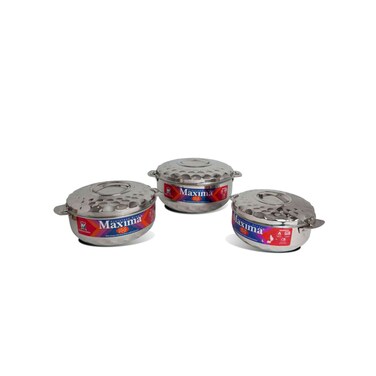 طقم مجلدات ماكسيما اريستو، فضي، 3 قطع، مقاس 1000، 1500، 2500