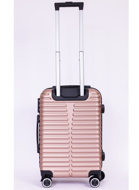 Destiny Set of 3 Luggage  Hardside Soft Handle Trolley with TSA Lock Double 360 4 Wheeler Cabin20 Inch Medium 24 Inch Large28 Inch Gold