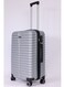 Destiny Checked Luggage  Hardside Soft Handle Trolley TSA Lock Double 360 4 Wheeler Large28 Inch Silver