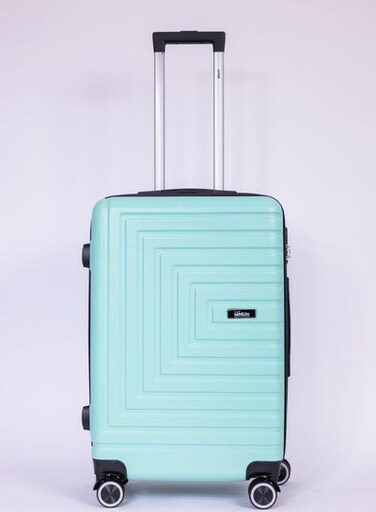 حقيبة سفر Pilgrimage بمقبض ناعم وصلب وقفل عالمي وعجلات دوارة 360 درجة - حجم متوسط 24 إنش - أخضر
