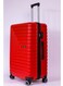 حقيبة سفر Pilgrimage بمقبض ناعم وصلب وقفل TSA وعجلات دوارة 360 درجة - حجم كبير 28 إنش - أحمر
