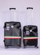 مجموعة 3 حقائب سفر Cruise بمقابض ناعمة وصلبة ومنفذ USB وقفل TSA وعجلات دوارة 360 درجة - حجم كابينة 20 إنش، حجم متوسط 24 إنش، حجم كبير 28 إنش - أسود
