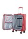 Airway Pro Expandable Soft Body Luggage with Smooth Dual Wheels Luggage Trolley, Polyester Material, TSA Lock, Medium-24Inch, Red