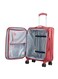 حقيبة سفر Airway Pro ناعمة قابلة للتوسيع مع عربة أمتعة ذات عجلات مزدوجة ناعمة، مادة بوليستر، قفل TSA، مقاس كبير 28 بوصة، أحمر