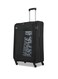 Rhumba Carry-On Luggage  4W Str (E)  Polyester Soft Sided 360&deg; 4 Wheels Spinner Trolleys  Cabin-20 Inch- Black