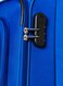 Rhumba Checked Luggage  4W Str (E)  Polyester Soft Sided 360&deg; 4 Wheels Spinner Trolleys  Medium-24 Inch -Blue