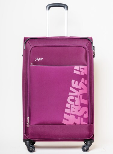 رومبا فحص الأمتعة  4W شارع (E)  عربات دوارة ذات جوانب ناعمة من البوليستر بزاوية 360 درجة و4 عجلات  كبير - 28 بوصة - بنفسجي