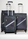 Set of 3 Luggage   Spotlight 4W Str (E)   Polyester Soft Sided 360&deg; 4 Wheels Spinner Trolleys- Cabin-20 Inch  Medium-24Inch  Large- 28 Inch  Grey