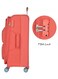 SET OF 2 VANGUARD PLUS 8W EXP TROLLEY BAGS 20/28inch CORAL