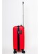 حقيبة حمل ماكس ماكس   نمط صلب من مادة البولي بروبيلين الصلبة مع قفل TSA   360 درجة 4 عجلات مزدوجة  كابينة -20 بوصة، أحمر