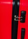 حقيبة حمل ماكس ماكس   نمط صلب من مادة البولي بروبيلين الصلبة مع قفل TSA   360 درجة 4 عجلات مزدوجة  كابينة -20 بوصة، أحمر