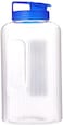 زجاجة ماء داخلية للحيوانات الاليفة من لوك اند لوك، سعة 2.6 لتر، شفاف/ازرق، البولي بروبلين