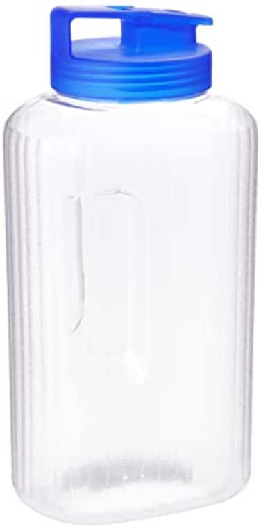 زجاجة ماء داخلية للحيوانات الاليفة من لوك اند لوك، سعة 2.6 لتر، شفاف/ازرق، البولي بروبلين