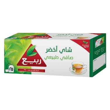 Rabea Natural Green Tea Bags Pack of 25
