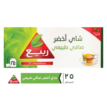 شاي ربيع أخضر طبيعي 25 كيس