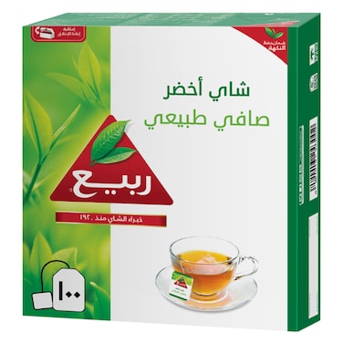 Rabea Pure Natural Green Tea 100 Tea Bags