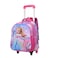 STARGOLD Baby Backpack 3Pcs For Baby Girls 1 lunch 1 Pencil Box And 1 Bag With Adjustable Strap For School 2 Wheels 14 Inch