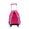 STARGOLD Baby Backpack 3Pcs For Baby Girls 1 lunch 1 Pencil Box And 1 Bag With Adjustable Strap For School 2 Wheels 14 Inch