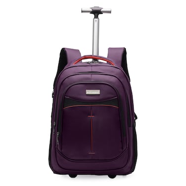 STARGOLD Unisex Water Resistant Rolling Trolley Backpack With Adjustable Strap For School College Office Business And Travel 18 Inches