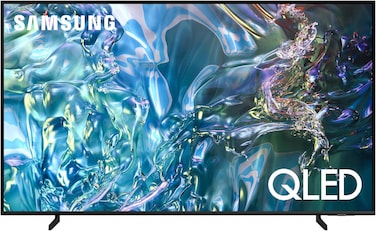تلفزيون ذكي من سامسونج كبير QLED Q60D 75 بوصة 2024 حجم لون 100% مع كوانتوم دوت ترقية 4K نظام تشغيل تايزن او اس تصميم اير سليم أسود QA75Q60DAUXSA