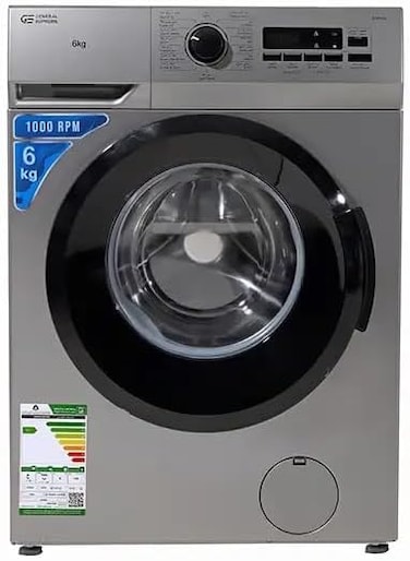 GS General Supreme GSFLN60 Front Load Washing Machine 6 KG, Silver, GSFLN60