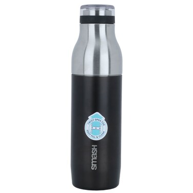 Al Saif Gallery Black Steel Heat-Preserving Cup, 500ml