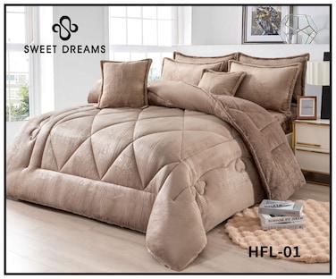 لحاف  شتوي مفارش نفر ونص - 5 قطع
