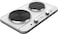 Techno Best Double Hot Plate, Cast Iron, 2500W, Thermostat Control, Silver BHP-003
