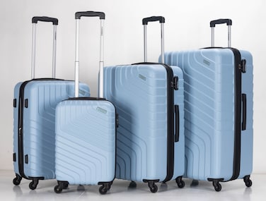 STARGOLD Luggage 4 Pcs Hardside Luggage Set Spinner 4 Wheels Number Lock Luggage Trolley 20/24/28/32 Inches