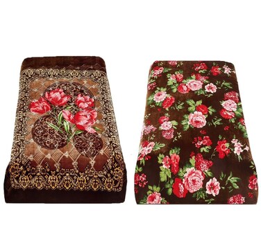 Double-sided winter blanket, double size, 200*230 cm, model SQD-2