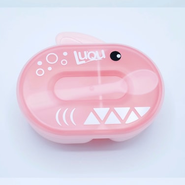 Luqu Feeding Bowl With Spoon-Pink