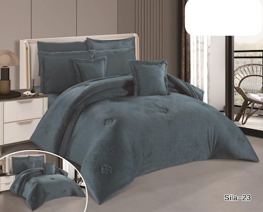 Winter Quilt Coverlet Double Bedspread - 8 Pieces