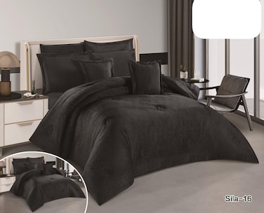 Winter Quilt Coverlet Double Bedspread - 8 Pieces