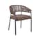 Single chair - dark brown - 43 x 45 x 80 cm