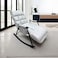 Rocking recliner chair - light gray