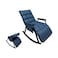 Rocking recliner chair - blue