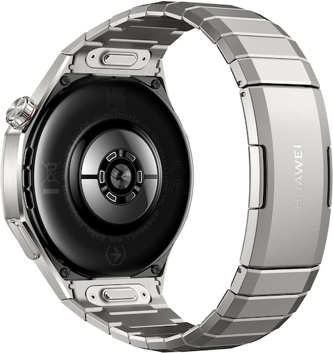 HUAWEI WATCH GT 5 Pro 46 mm Smartwatch Sharp Edged Design up to 14 Days Battery Life Pro level Sports Watch Health Track Compatible with iOS Android Titanium Online Carrefour KSA