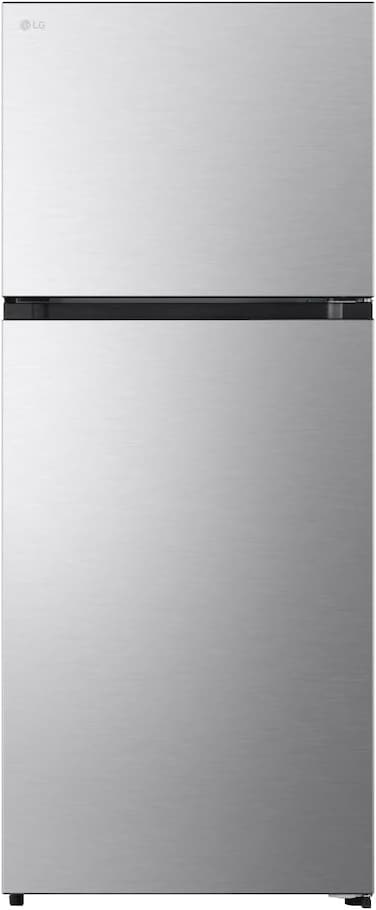 LG ثلاجة ببابين 14.9 قدم مكعب، 422 لتر، تشخيص ذكي، عاكس، فضي - LT16GBBSHM