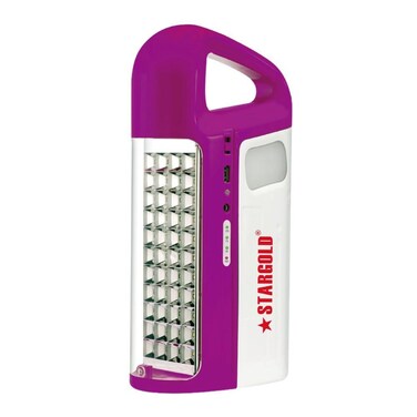 ستارجولد فانوس طوارئ LED 40 SMDS LED ضوء عمر بطارية ممتد و 6 ساعات عمل