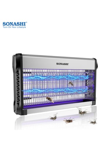 Sonashi 41W Electric Automatic Pest Bug/Mosquito/Insect Killer With UV-A Tubes   No Poisonous Vapor/Odor   Suitable for Kitchen, Home, Indoor, and Yards 41 W SIK-730N Black