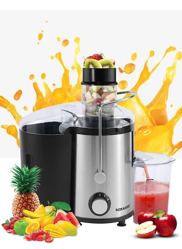 عصارة قوية 1.8 L 850 W SPJ-501N أسود/ فضي/ شفاف