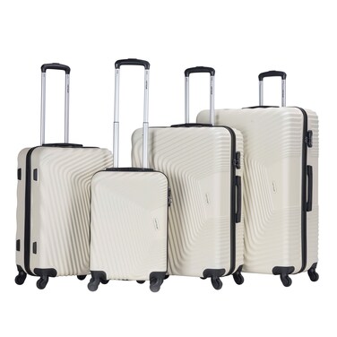 VIPTOUR ABS Hardside 4Pcs Trolley Luggage Set Spinner Wheels With Number Lock 20/24/28/32 Inches