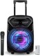 Impex Portable Trolley Speaker 800W (PMPO) With Wireless Mic And Remote Control, Rechargeable 2400mAh Battery, LED DJ Light Party Bluetooth Speaker, FM/USBTFBTTWS